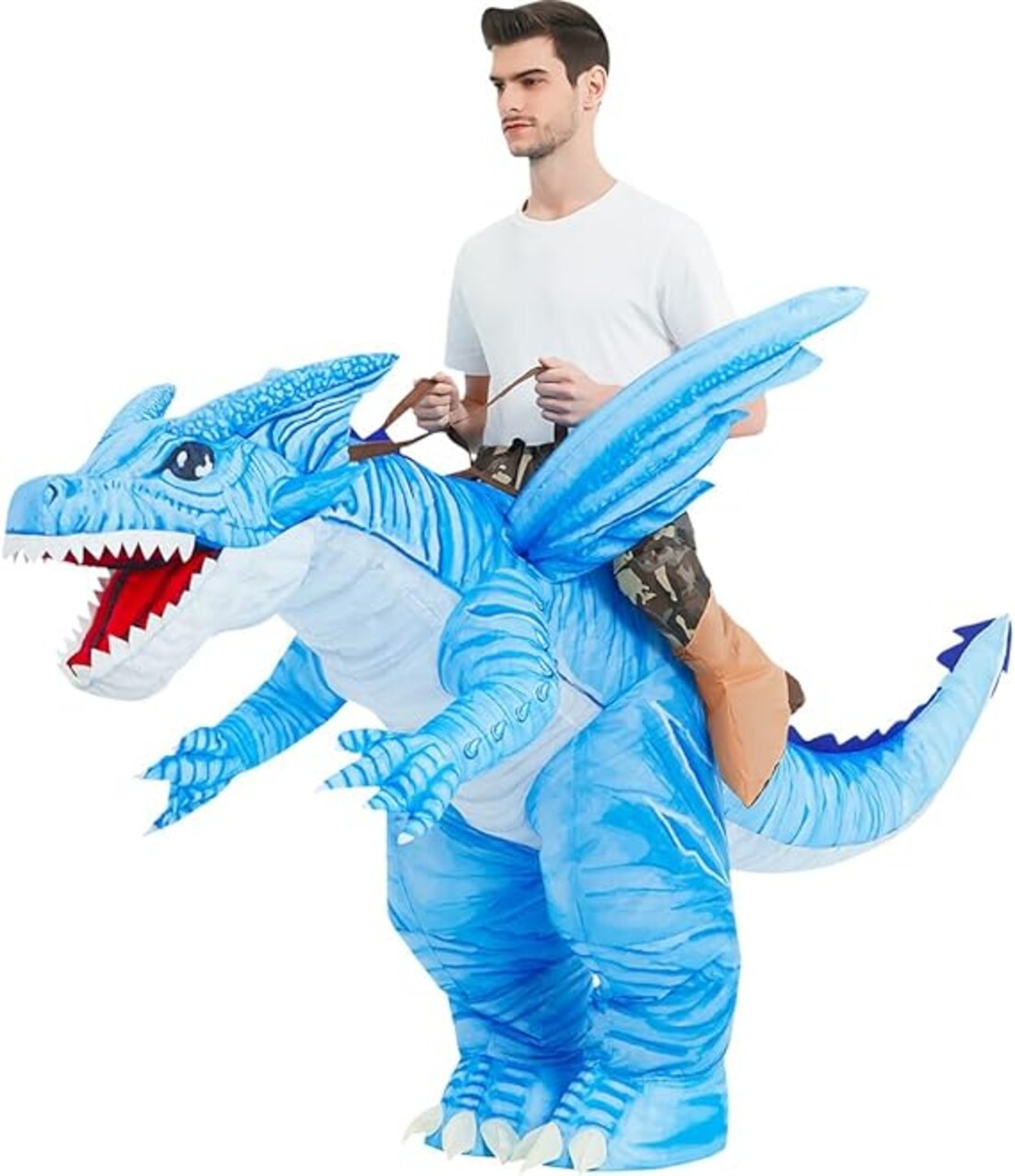 GOOSH Inflatable Dinosaur Halloween Party Cosplay Costumes for Kids and Adults